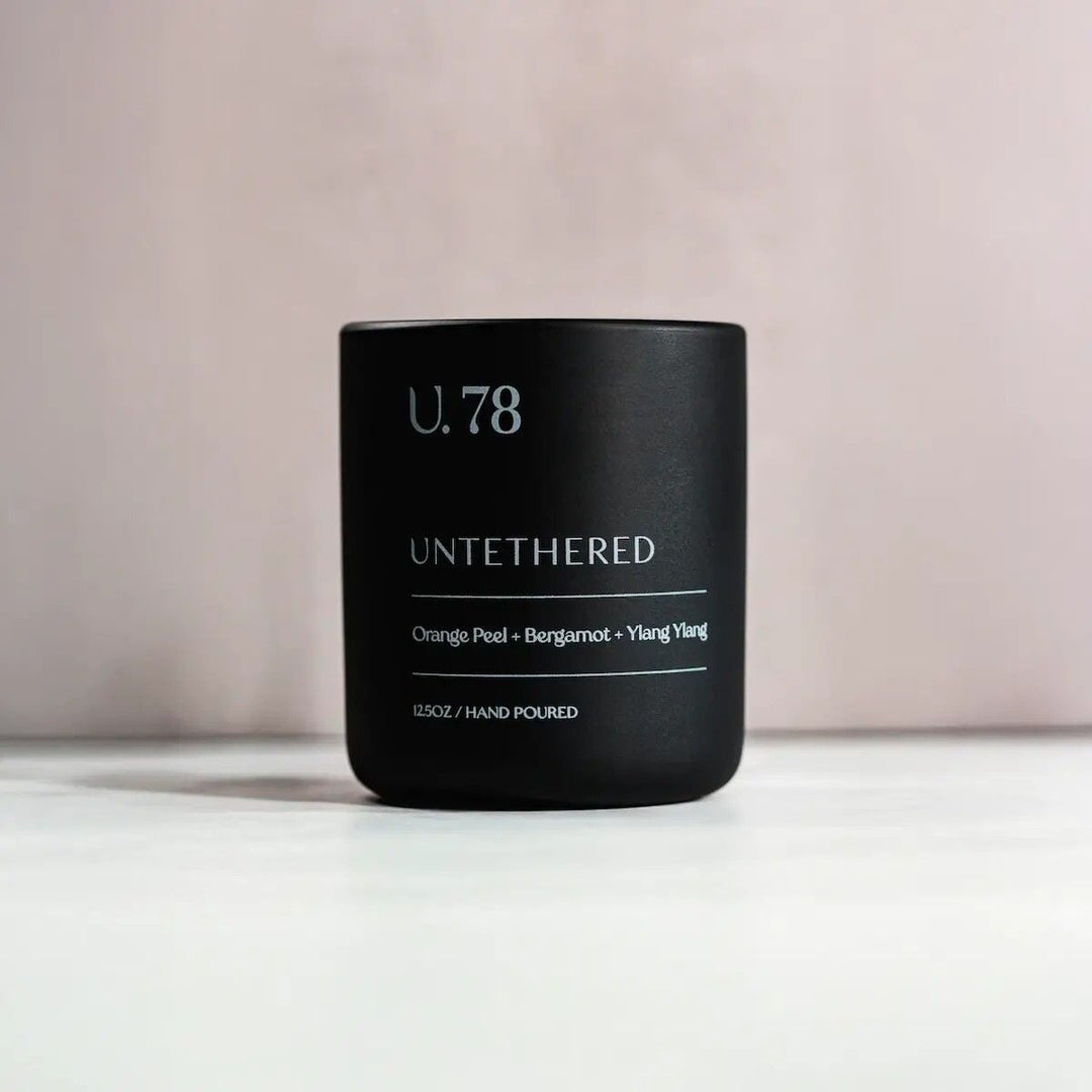 U. 78 Scented Candle - Zesty Amber Candles UNTETHERED 