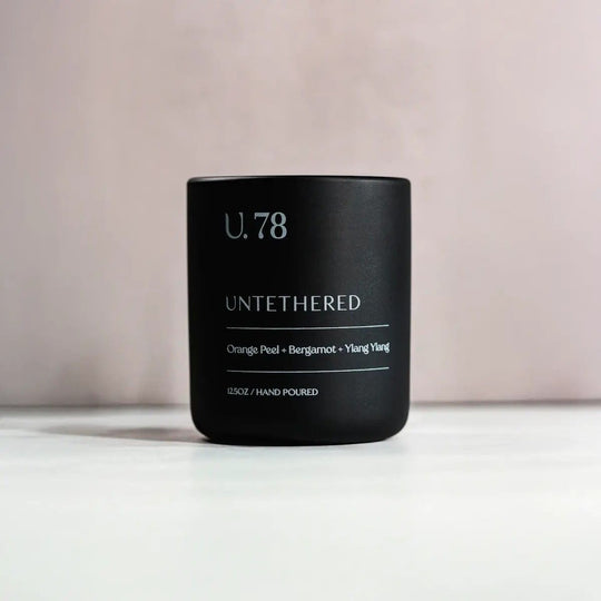 U. 78 Scented Candle - Zesty Amber Candles UNTETHERED 