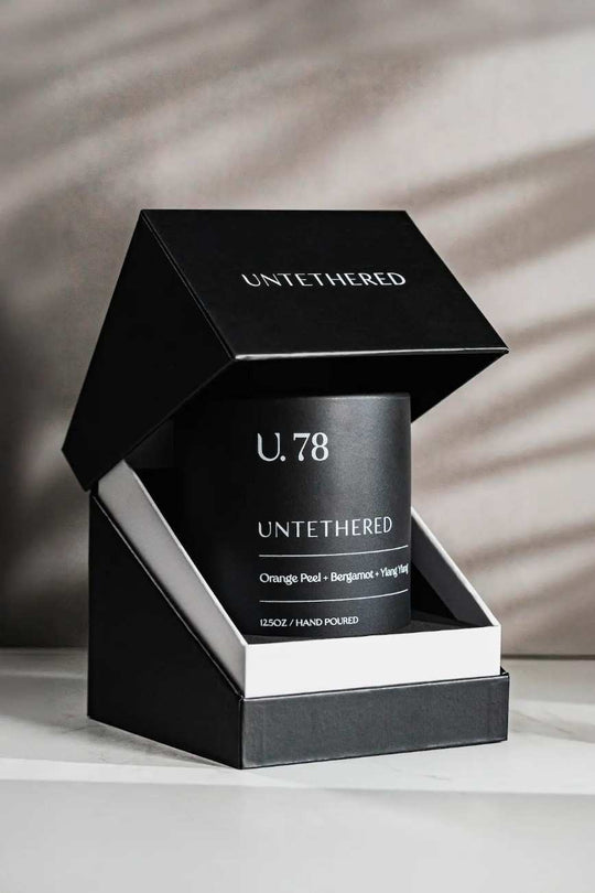 U. 78 Scented Candle - Zesty Amber Candles UNTETHERED 